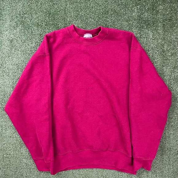 Vintage Red Fruit of the loom Blank crewneck - Picture 1 of 3